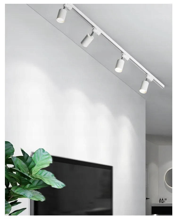 BERGE Reflektor GU10 1C biely VISION MAX