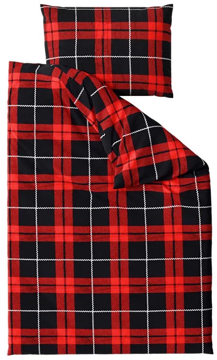 Obliečky mikroplyš ALBURY červené Rozmer obliečky: 70 x 90 cm | 140 x 220 cm