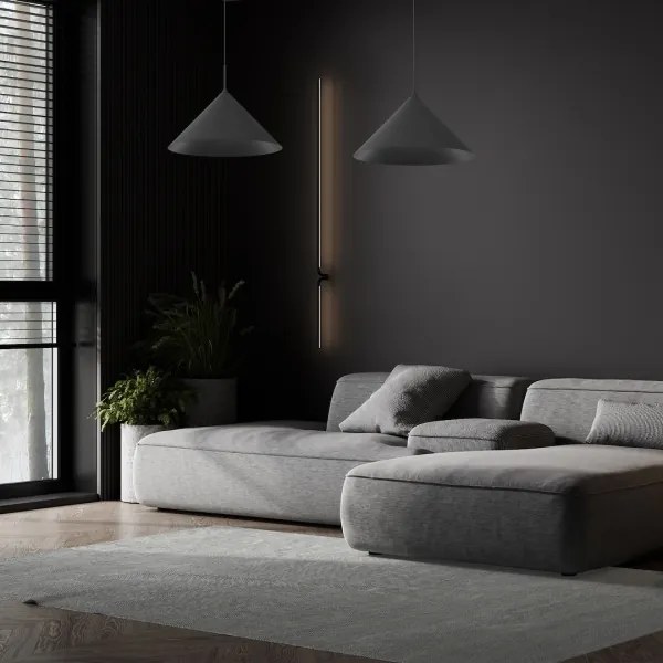 Luster na lanku CAPITAL 1xGX53/15W/230V pr. 46 cm čierna