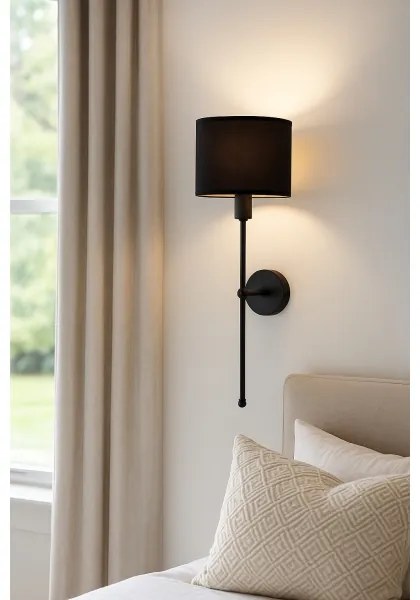 Nástenné svietidlo MADELA 1xE14/40W/230V čierne