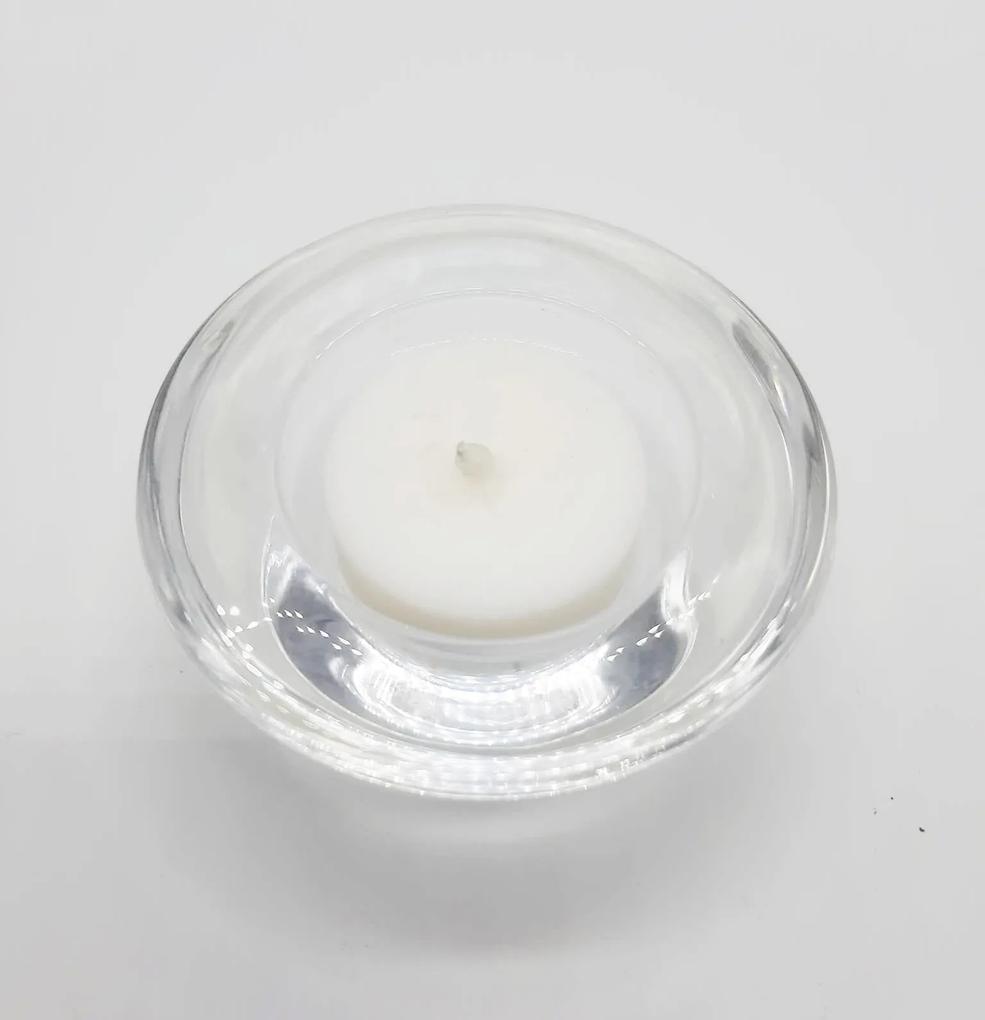 Čajové bezobalové sviečky variant: 1, IBA SVIETNIK, farba svietnika: číra