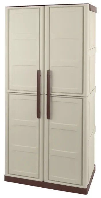 Plastová dielenská skriňa na náradie S Line, vysoká, 700 x 390 x 1650 mm