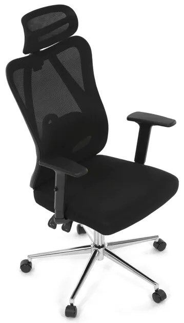 Autronic BONTEC Kancelárska stolička, výškovo nastaviteľná, čierna sieťovina, KA-R216 BK Farba: Čierna