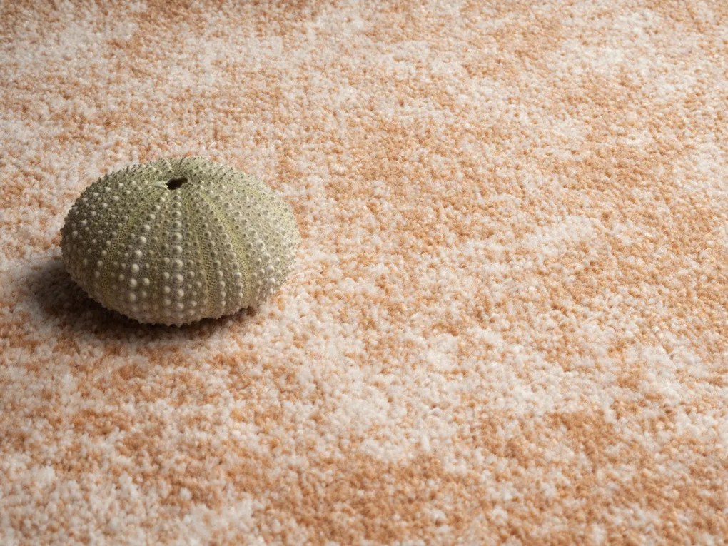Condor Carpets, Metrážny koberec Serena 6632, na mieru, šíře 5m, oranžová, filc, obývacia izba