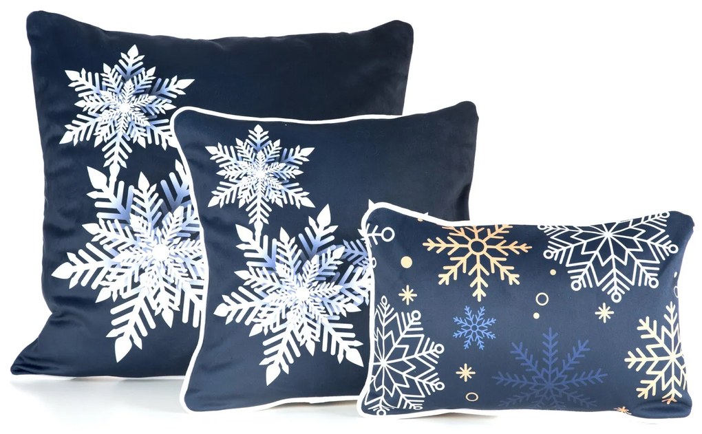 VIANOČNÁ DEKORAČNÁ OBLIEČKA NA VANKÚŠ CAROL04 30X45 CM VZOROVANÁ