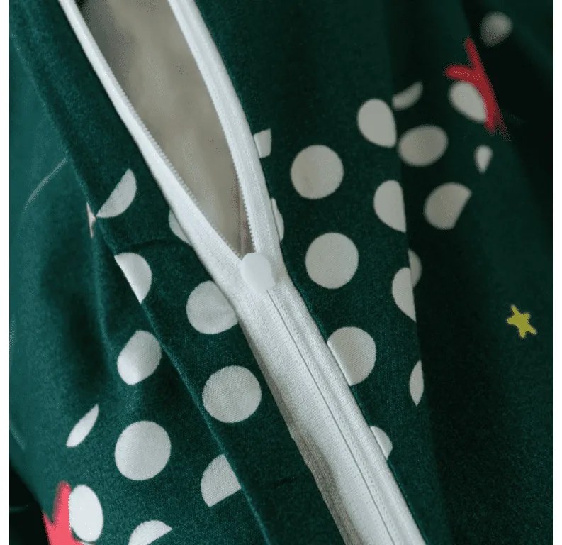 Obliečky z mikrovlákna CHRISTMAS DRIFT zelené Rozmer obliečky: 2 ks 70 x 90 cm | 200 x 220 cm