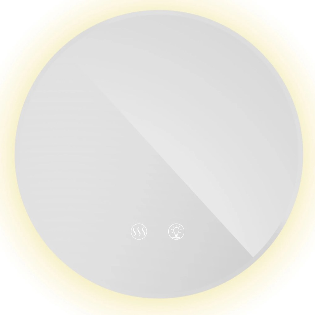 Tutumi Rea, okrúhle LED zrkadlo 80cm HZJ080, HOM-02801