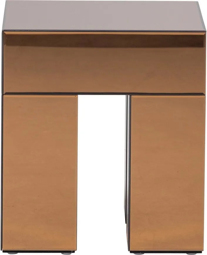 Lesklý odkladací stolík 45x45 cm Mirrox – WOOOD