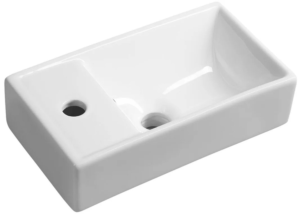 Sapho Sapho, MINOS keramické umývadielko 40x22cm, ľavé, 4759