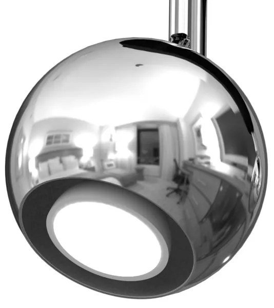 Bodové svietidlo COMET 3xGU10/8W/230V čierna/lesklý chróm