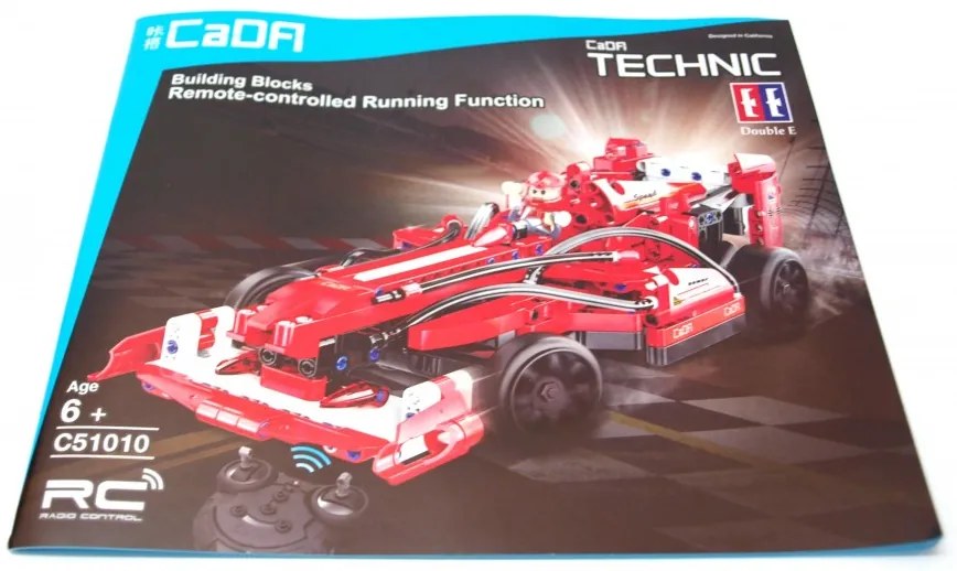 CADA Formula 1 stavebnica RC - červená