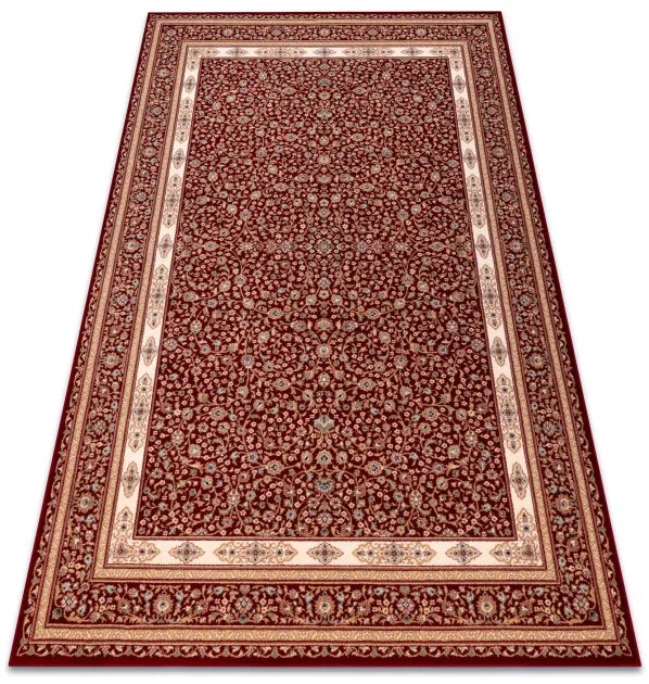 Koberec NAIN Ornament, rám 7965/51066 bordový / béžový