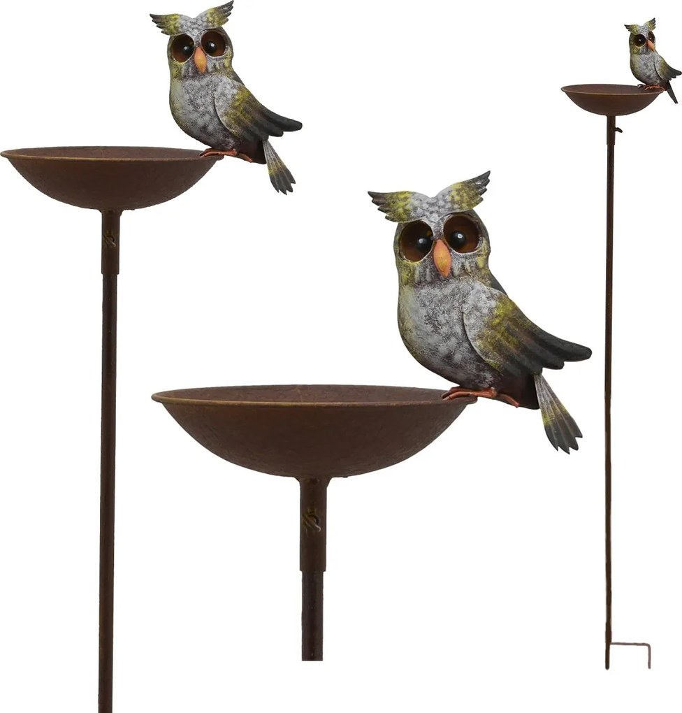 Kŕmidlo pre vtáky OWL 124,5 cm hnedé
