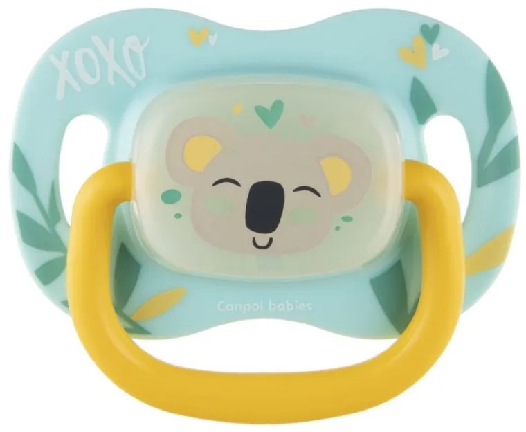 Silikónový symetrický cumlík 0-6m, Koala