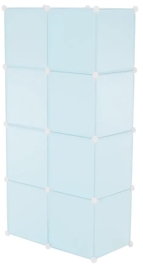 Detská modulárna skrinka Frin - modrá / detský vzor