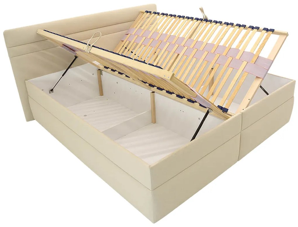 FINES čalúnená posteľ Koska 180x200 azúrová