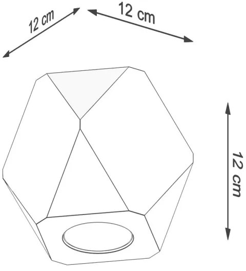 Sollux SL.1009 - Stropné svietidlo WOODY 1xGU10/40W/230V