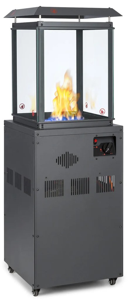 Blumfeldt Flagranti, plynový ohrievač, 8 kW, plynová fľaša do 11 kg, ušľachtilá oceľ