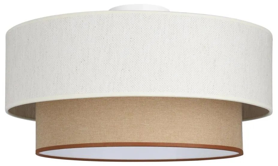 Stropné svietidlo NATIA 1xE27/60W/230V biela/hnedá