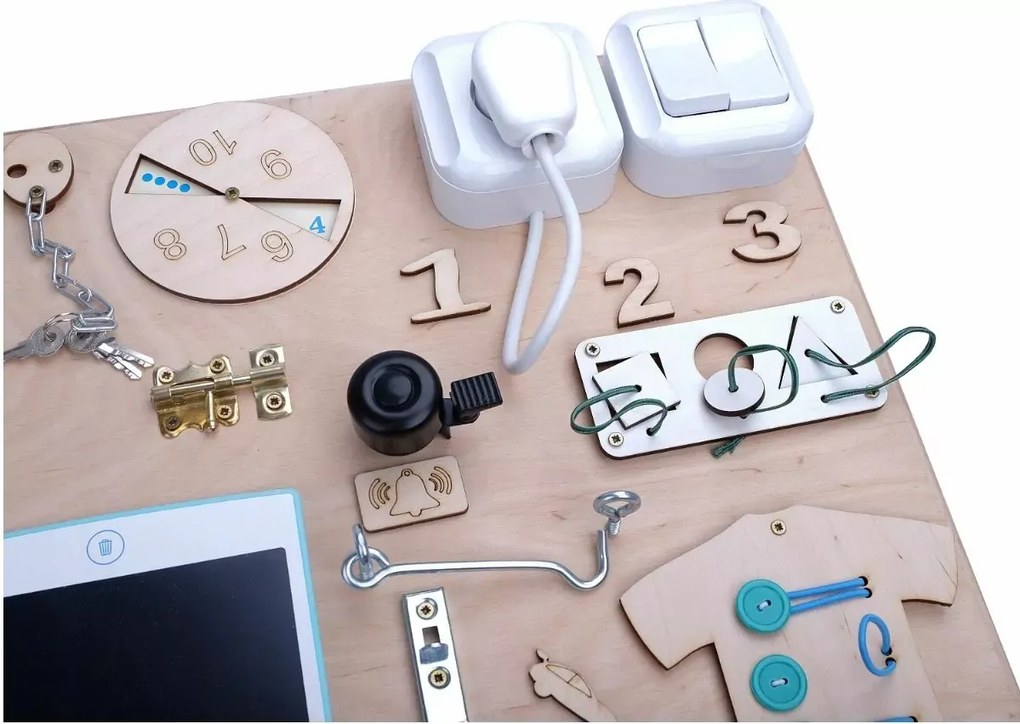 Interaktívna detská tabuľa - 75x50 cm - prírodná - typ 2