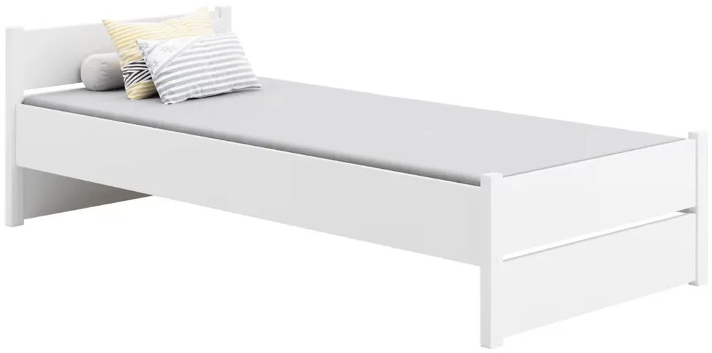 JEDNOLÔŽKOVÁ POSTEĽ MONTY 90x200 S MATRACOM A ROŠTOM