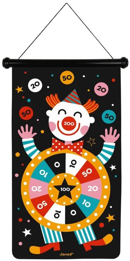 Magnetická hra Terč a šípky - Cirkus