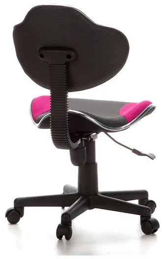 hjh OFFICE Detská otočná stolička KIDDY GTI-2 (sivá/ružová) (100293482)