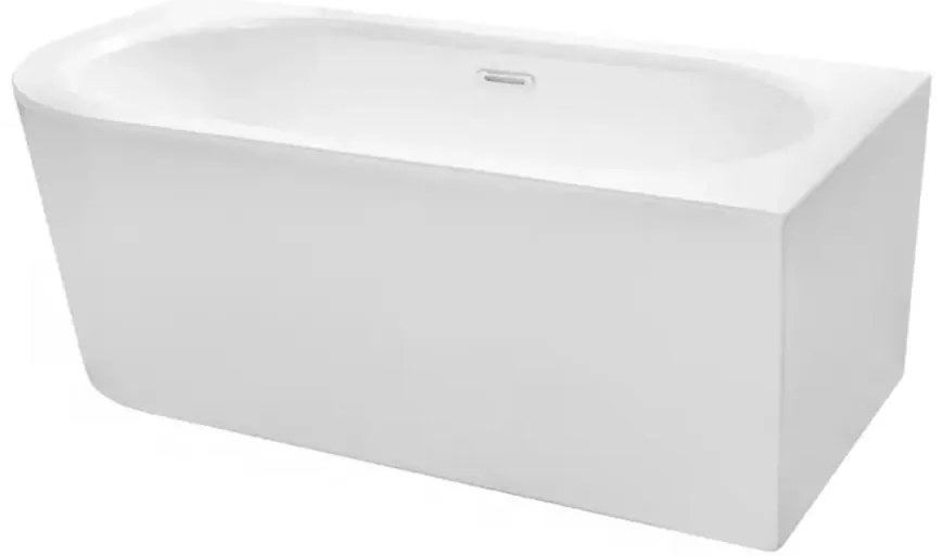 Voľne stojaca vaňa rohová Avita A-Line 170/75 P + sifón klik-klak chróm s prepadom slim