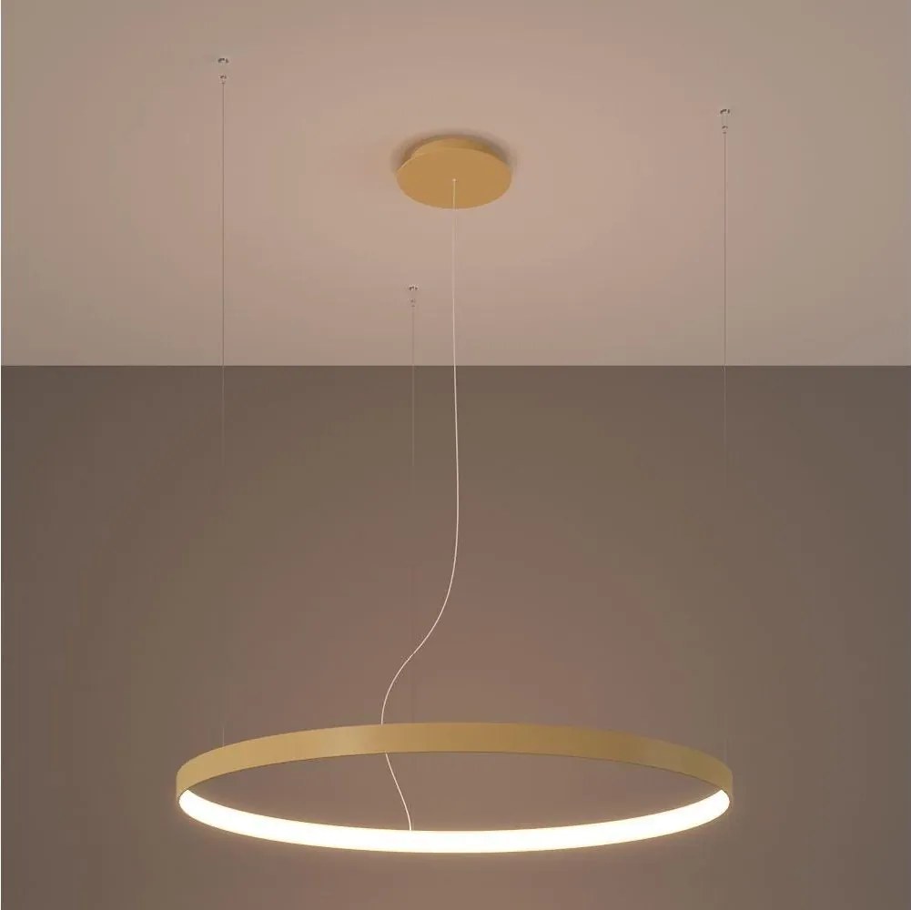 Thoro TH.216 - LED Luster na lanku RIO LED/30W/230V CRI90 3000K pr. 55 cm zlatá