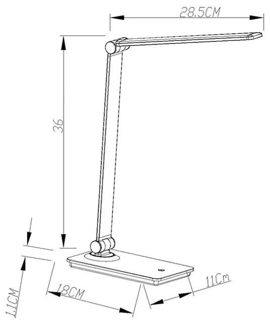 BERGE LED stolná lampa 5W - AMSTERDAM