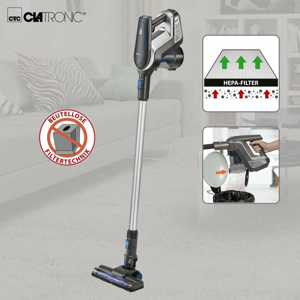 Clatronic BS 1312 A tyčový vysávač, sivá