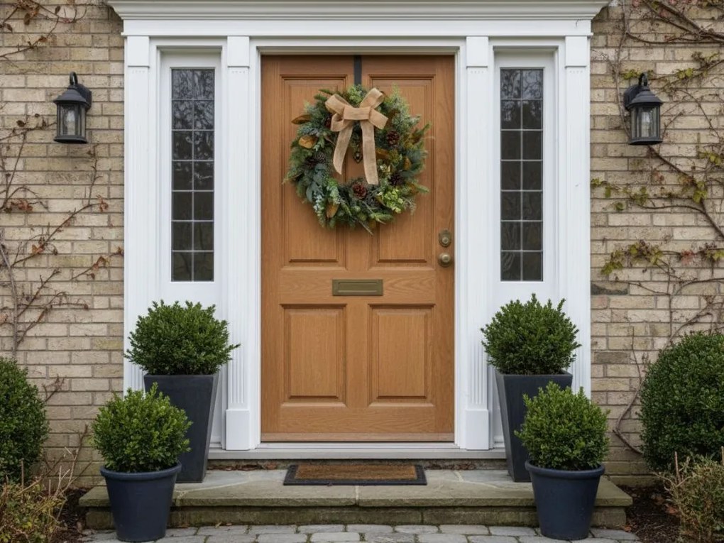 Vianočný veniec na dvere WINTER GREEN Ø 45 cm