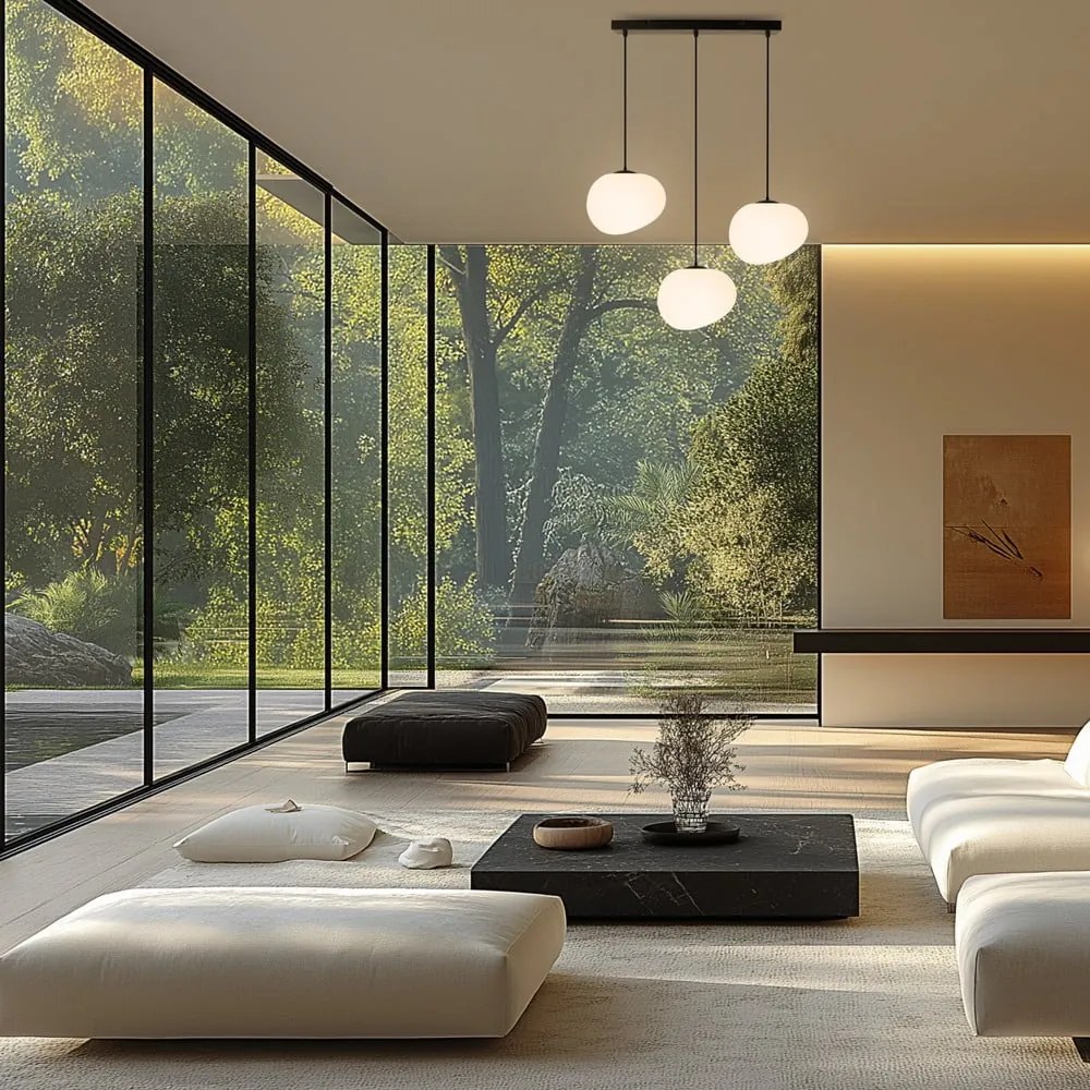 Čierno-biele závesné svietidlo Stones – Candellux Lighting