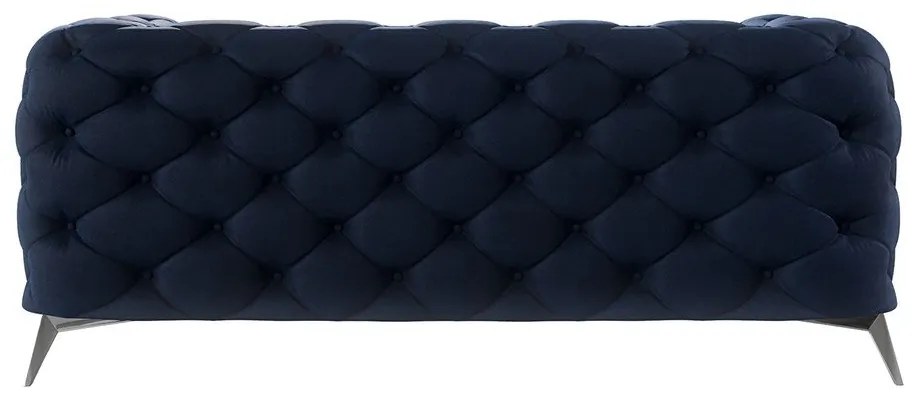 Tmavomodrá zamatová pohovka 185 cm Chelsea – Ropez