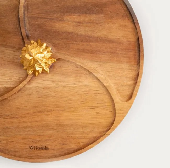 Servírovacia doska LOVDAL so zlatým stromčekom 761980