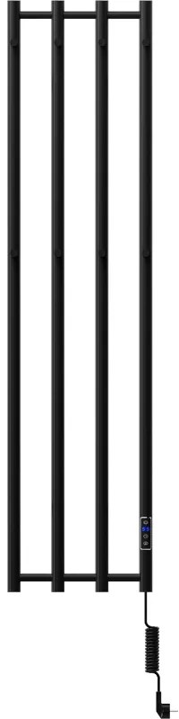 Mexen Pino, elektrické vykurovacie teleso s vešiakmi na uteráky 1405x347 mm, 250 W, čierna, W301-1405-347-00-70