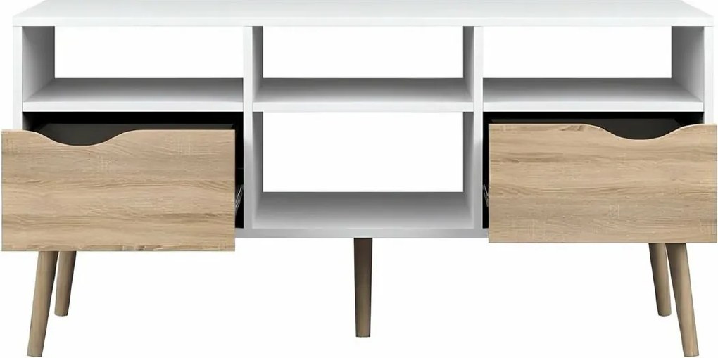 Televízny stolík OSLO 75391, biela