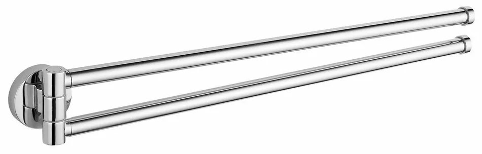 AQUALINE SB121 Samba otočný držiak uterákov dvojitý, 45 cm, strieborná