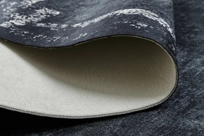 Dywany Łuszczów, Kusový koberec ANDRE Frame 1486, 160x220, šedá, chodba / predsieň