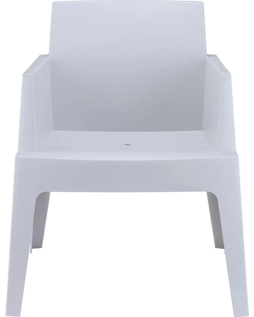 BOX záhradné kreslo s podrúčkami dark grey