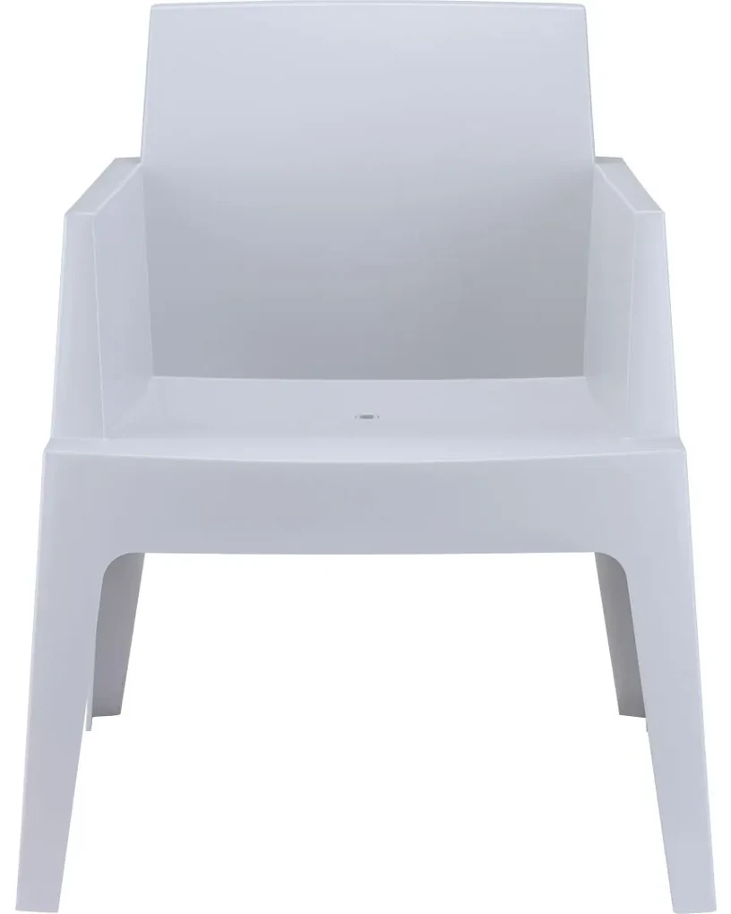 BOX záhradné kreslo s podrúčkami white