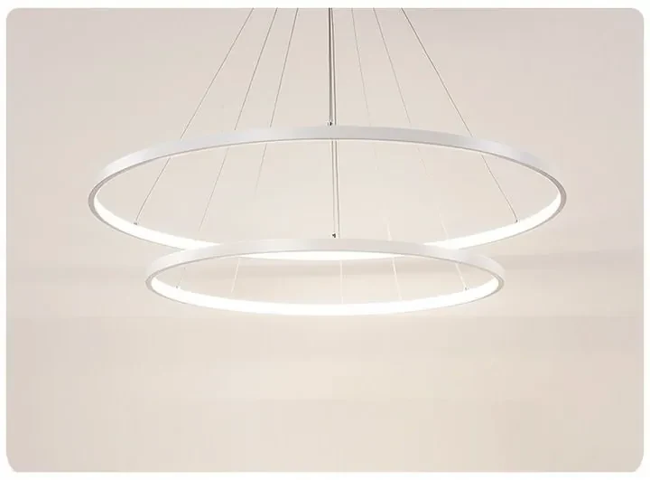 Toolight - LED závesné svietidlo Vegas 40+60cm + diaľkové ovládanie, biela, OSW-07858