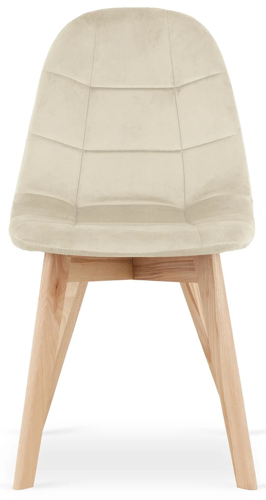 TRENDIE Zamatová stolička Montreal béžová