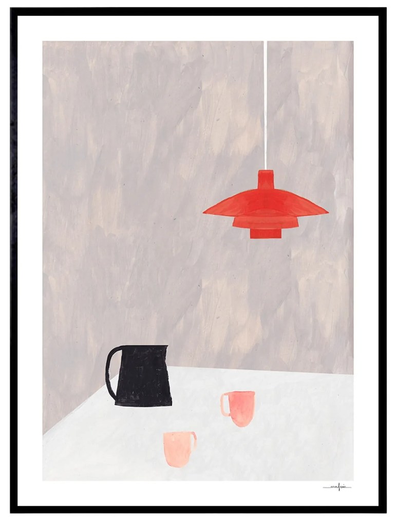 THE POSTER CLUB Autorský plagát Orange Pendant by Ana Frois 50 x 70 cm