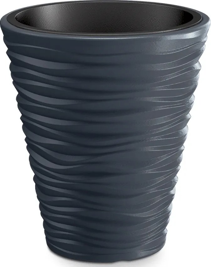 Plastový kvetináč DBSA350 34,5 cm - antracit