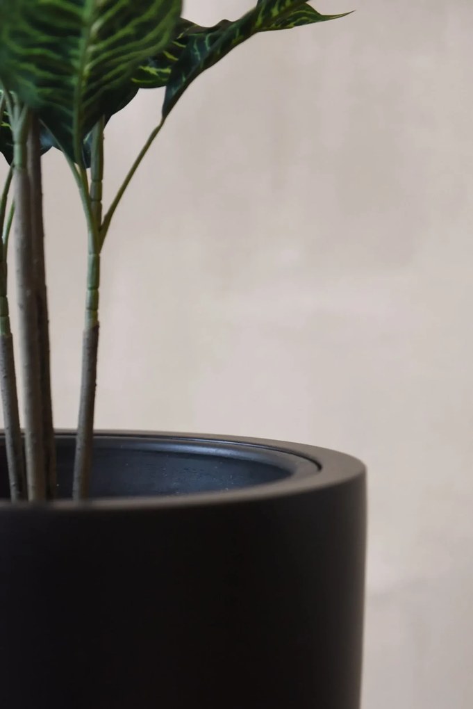 Kvetináč ESCADA, sklolaminát, výška 60 cm, čierna