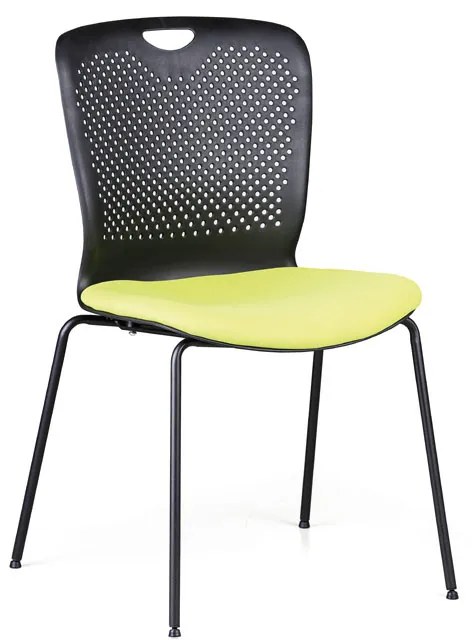 Plastová konferenčná stolička OPEN, zelená