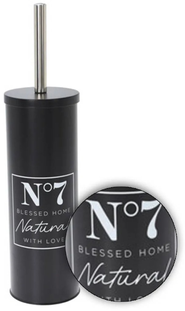 WC kefa Seven, čierna/s chrómovými prvkami