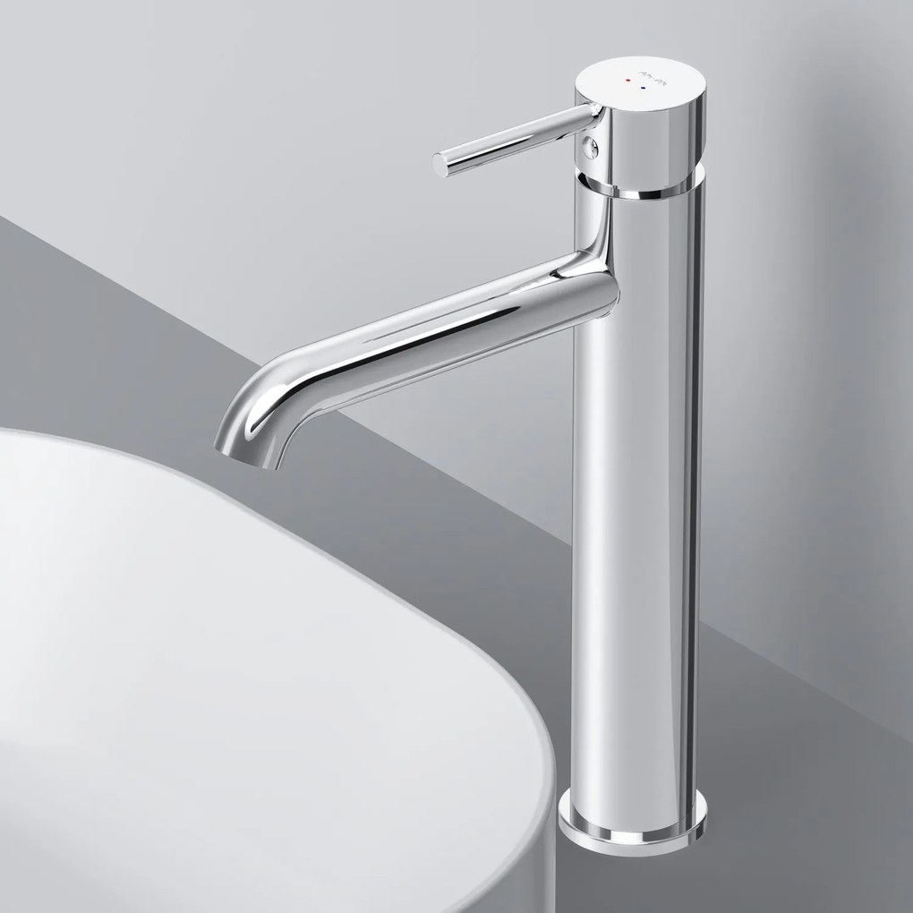 Umývadlová batéria AM.PM Spike FPA92200 vysoká jednopáková s odtokovým ventilom, chróm