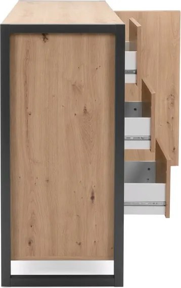 Komoda so zásuvkami Denver, dub artisan/antracit